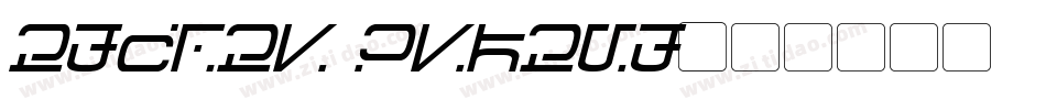 Italic script字体转换